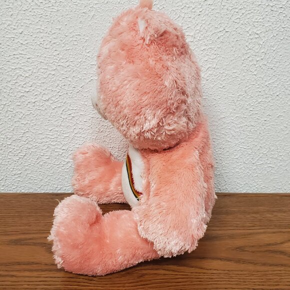 Plush 2005 Care Bears Pink Cheer Bear 12" Stuffed Animal - Picture 2 of 6